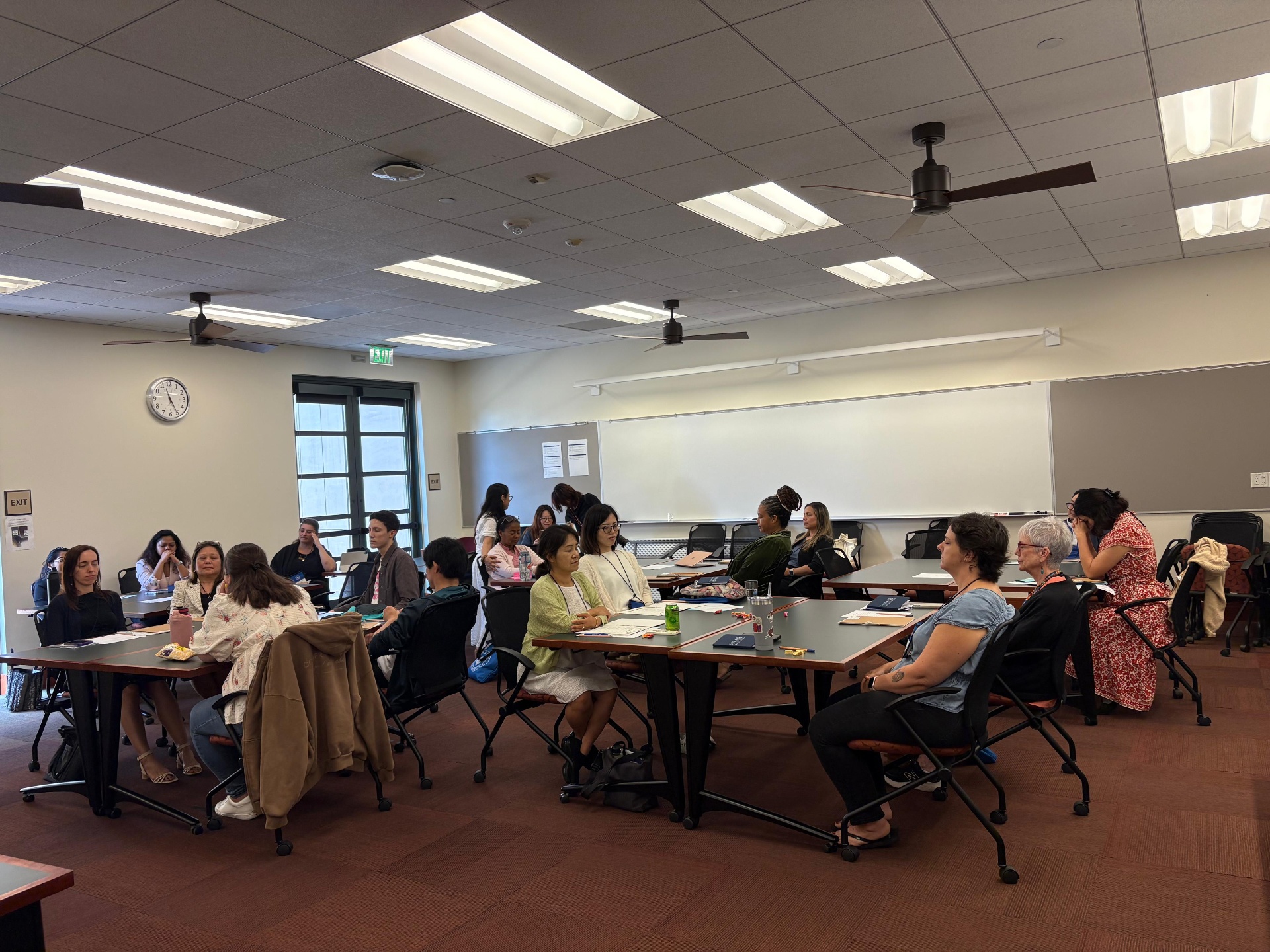 Workshop session with participants in discussion